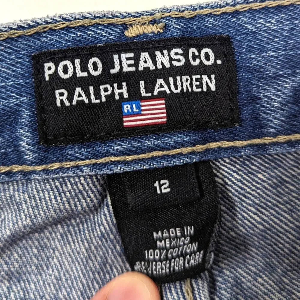 Vintage Ralph Lauren Jeans Girls Size 12 Medium Wash Flare
